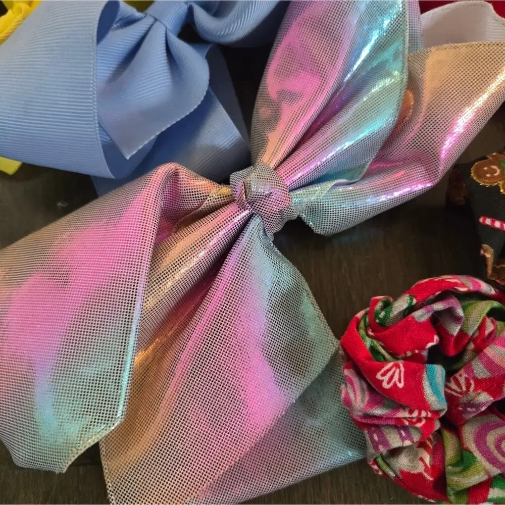 Lot of 20+ Handmade Girls Bows Small and Large Sizes